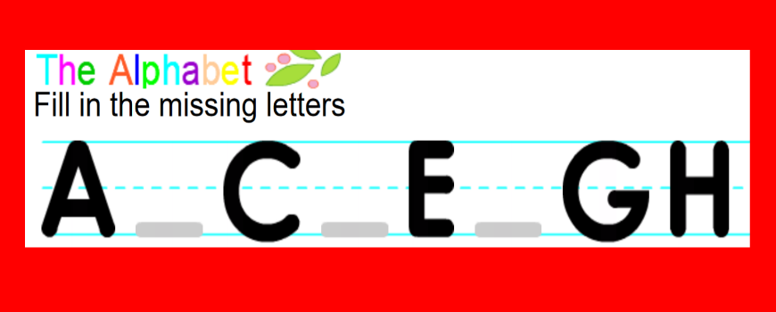 missing letters worksheet